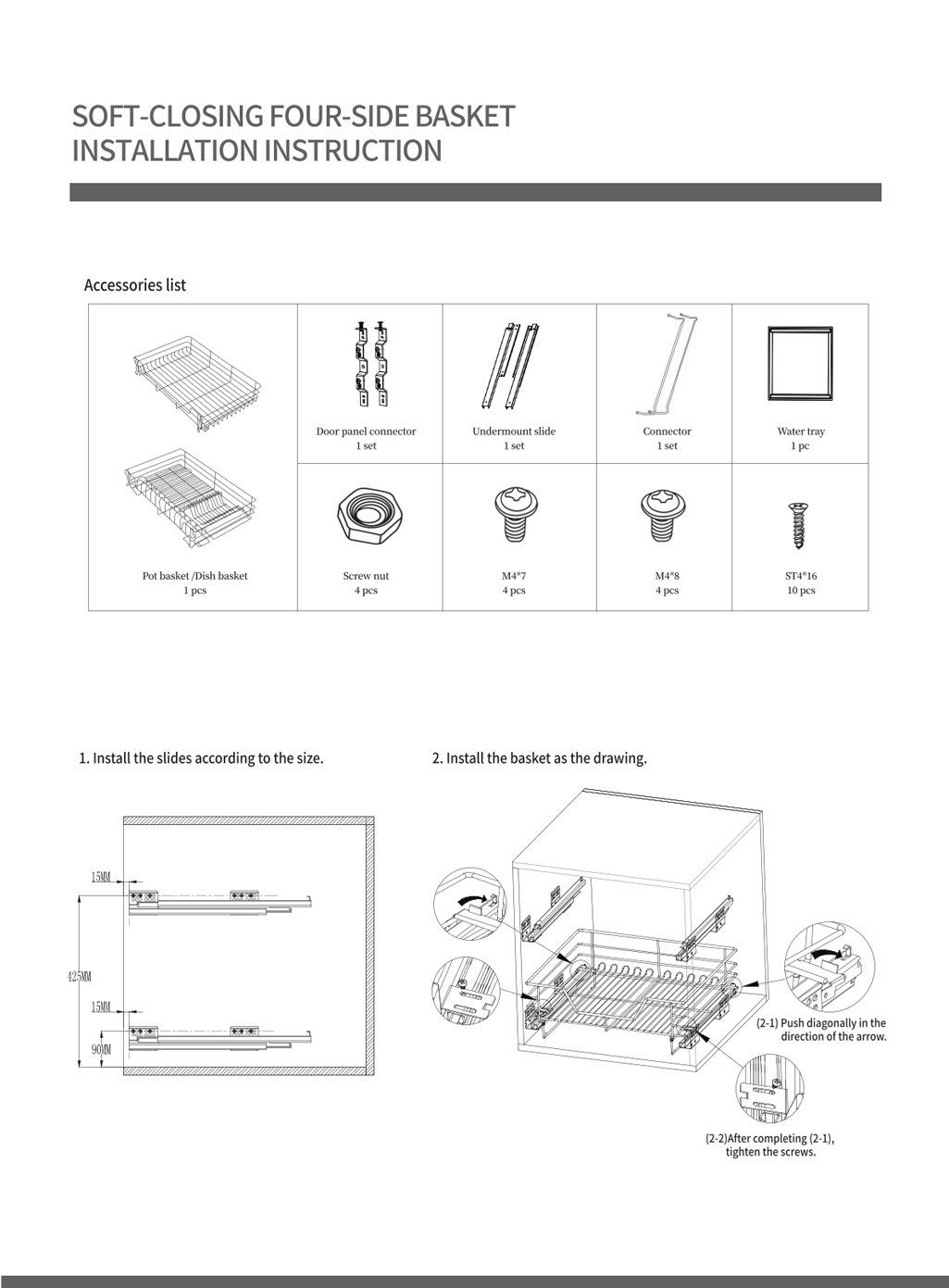 PB-002 Dish Rack Installation Guide PB-002 Dish Rack