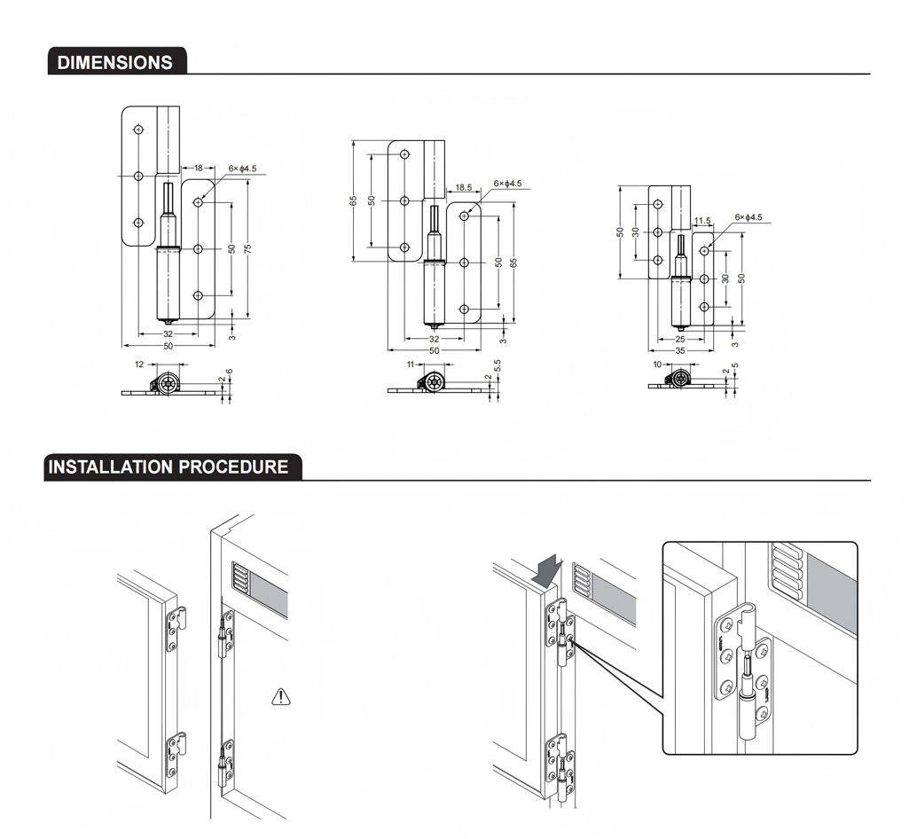 DH-A017 Lift Off Hinge