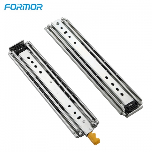 Full Extension 3-Fold Side Mount Ball Bearing Rails Track Glides